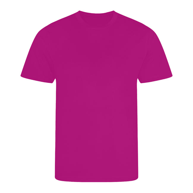 Hot Pink - Front - Awdis Childrens-Kids Sports T-Shirt