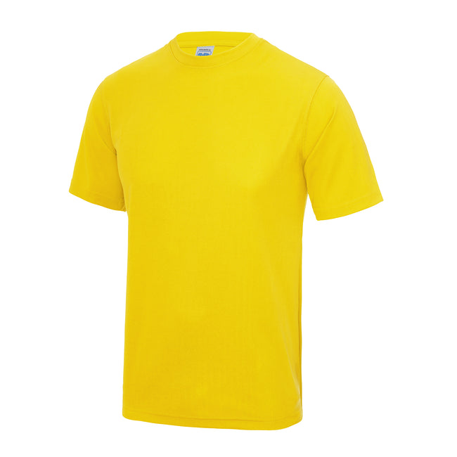 Sun Yellow - Front - AWDis Just Cool Kids Unisex Sports T-Shirt