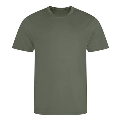 Earthy Green - Front - Awdis Childrens-Kids Sports T-Shirt