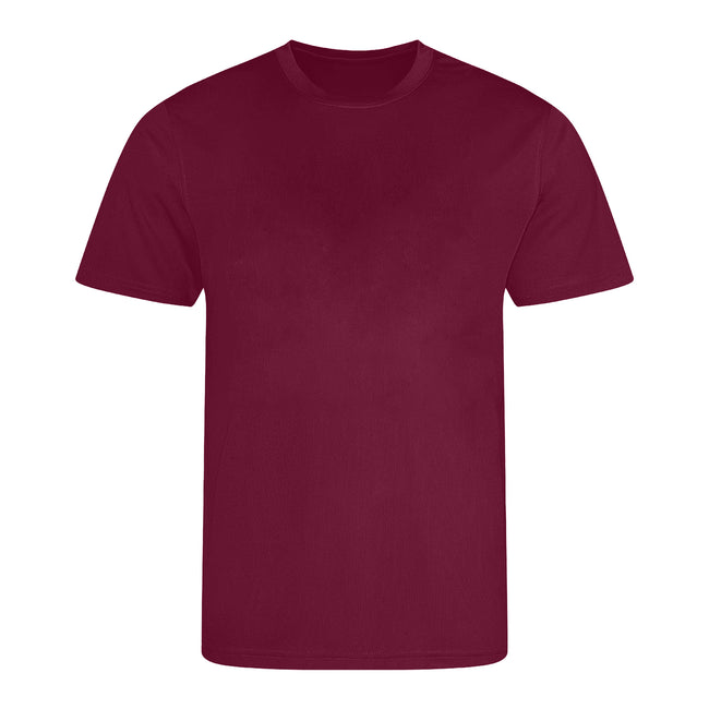 Burgundy - Front - Awdis Childrens-Kids Sports T-Shirt