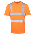 Fluorescent Orange - Front - RTY High Visibility Mens High Vis T-Shirt (Pack of 2)