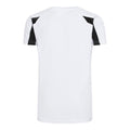 Arctic White-Jet Black - Back - AWDis Just Cool Kids Unisex Contrast Plain Sports T-Shirt
