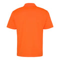 Electric Orange - Back - AWDis Just Cool Mens Plain Sports Polo Shirt