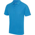 Sapphire Blue - Front - AWDis Just Cool Mens Plain Sports Polo Shirt