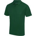 Bottle Green - Front - AWDis Just Cool Mens Plain Sports Polo Shirt