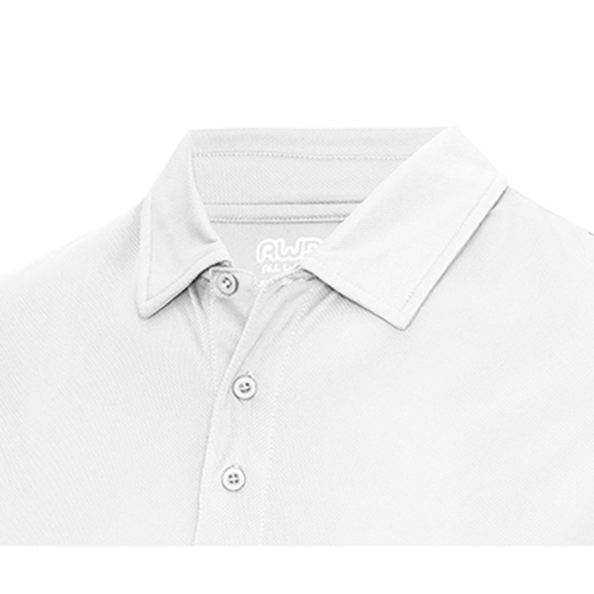 Arctic White - Back - AWDis Just Cool Mens Plain Sports Polo Shirt