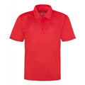 Fire Red - Front - AWDis Just Cool Mens Plain Sports Polo Shirt