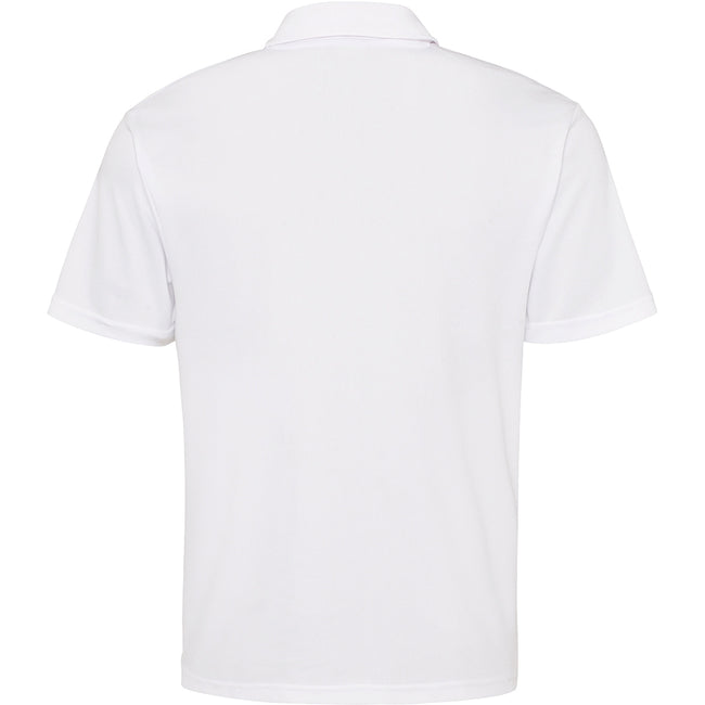 Arctic White - Side - AWDis Just Cool Mens Plain Sports Polo Shirt