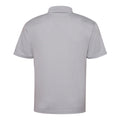 Heather Grey - Back - AWDis Just Cool Mens Plain Sports Polo Shirt