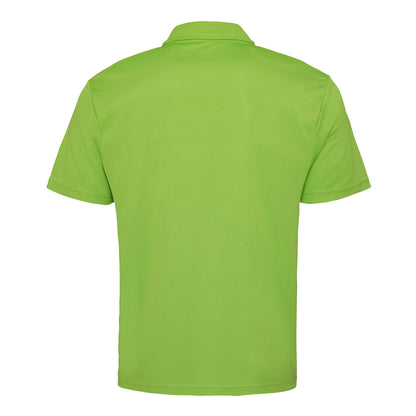 Lime Green - Back - AWDis Just Cool Mens Plain Sports Polo Shirt