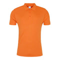 Orange Crush - Front - AWDis Just Cool Mens Plain Sports Polo Shirt