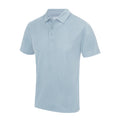 Sky Blue - Front - AWDis Just Cool Mens Plain Sports Polo Shirt