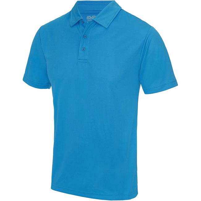 Sapphire Blue - Side - AWDis Just Cool Mens Plain Sports Polo Shirt