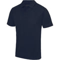 French Navy - Front - AWDis Just Cool Mens Plain Sports Polo Shirt
