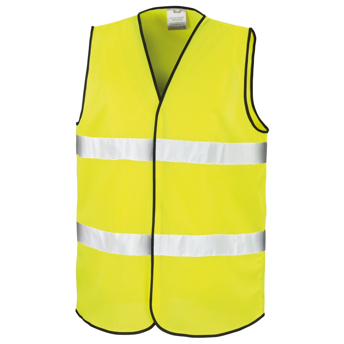 Fluorescent Yellow - Front - Result Core Adult Unisex Motorist Hi-Vis Safety Vest (Pack of 2)