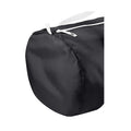 Black - White - Back - BagBase Packaway Barrel Bag - Duffle Water Resistant Travel Bag (32 Litres) (Pack of 2)