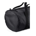 Black-Black - Back - BagBase Packaway Barrel Bag - Duffle Water Resistant Travel Bag (32 Litres) (Pack of 2)