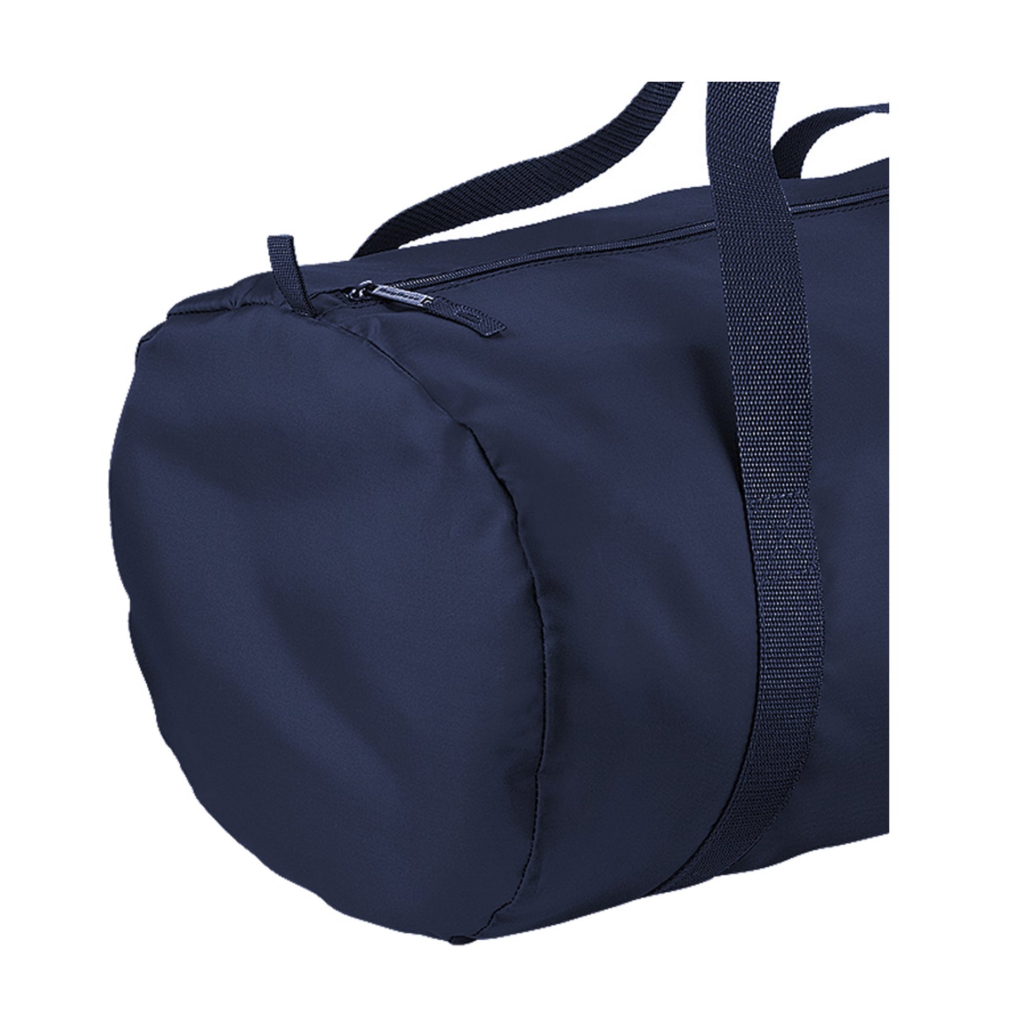 French Navy-French Navy - Back - BagBase Packaway Barrel Bag - Duffle Water Resistant Travel Bag (32 Litres) (Pack of 2)