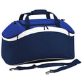 French Navy- Bright Royal- White - Front - BagBase Teamwear Sport Holdall - Duffle Bag (54 Litres) (Pack of 2)