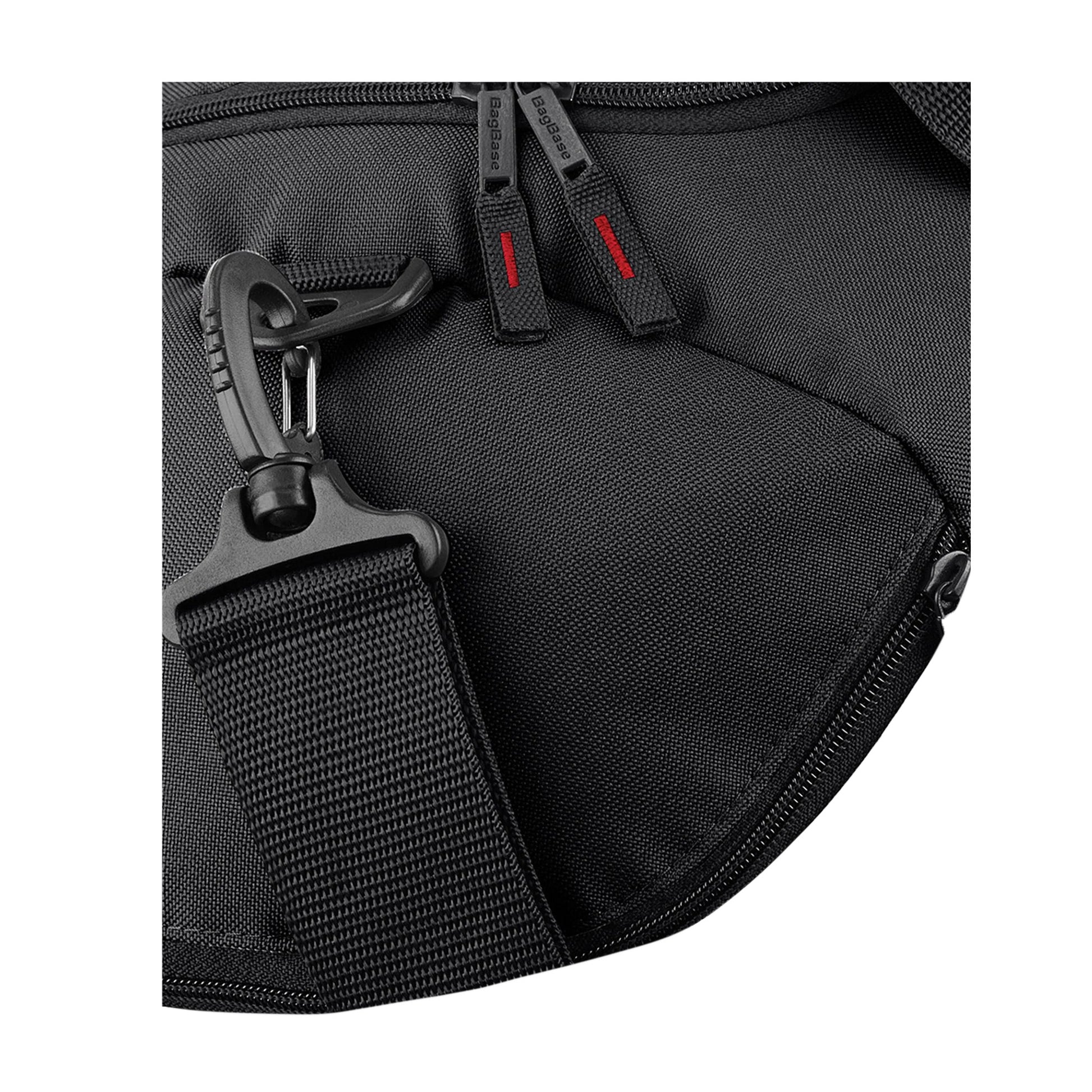 Classic Red- Black- White - Back - BagBase Teamwear Sport Holdall - Duffle Bag (54 Litres) (Pack of 2)