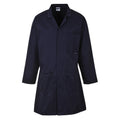 Navy - Front - Portwest Standard Workwear Lab Coat (Medical Health) (Pack Of 2)