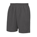 Charcoal - Front - Just Cool Mens Sports Shorts