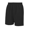 Jet Black - Front - Just Cool Mens Sports Shorts