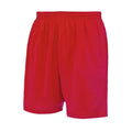 Fire Red - Front - Just Cool Mens Sports Shorts