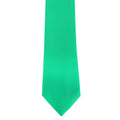 Turquoise - Back - Premier Mens Plain Satin Tie (Narrow Blade) (Pack of 2)