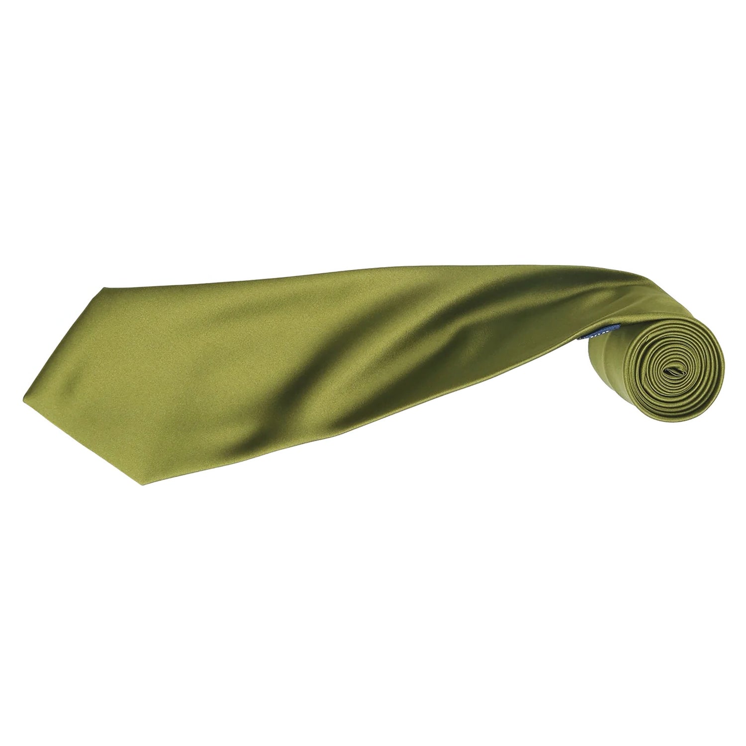 Khaki - Back - Premier Mens Plain Satin Tie (Narrow Blade) (Pack of 2)