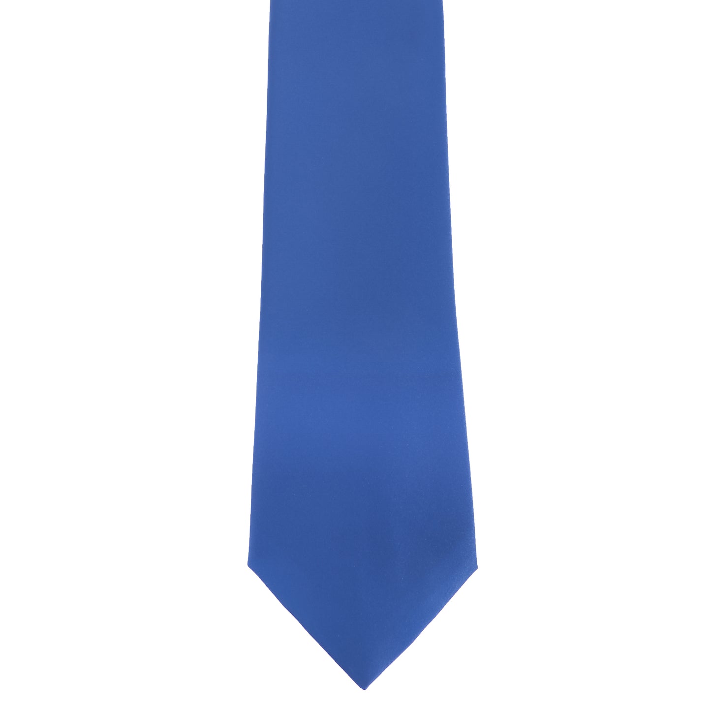 Mid blue - Front - Premier Mens Plain Satin Tie (Narrow Blade) (Pack of 2)