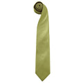 Lime - Front - Premier Mens “Colours” Plain Fashion - Business Tie (Pack of 2)