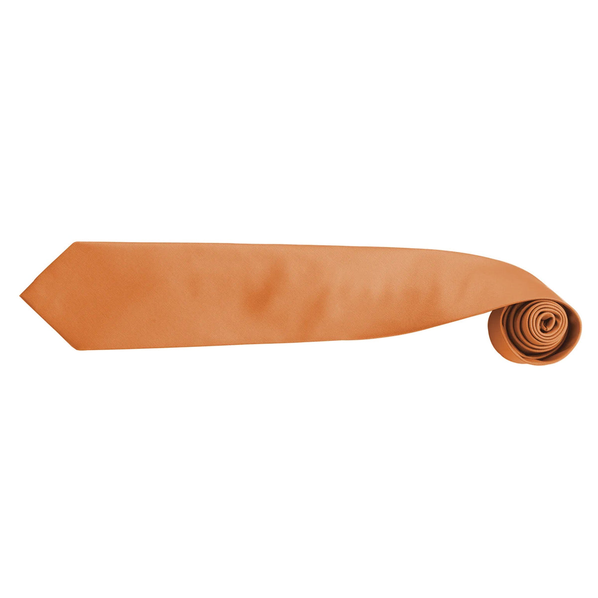 Orange - Back - Premier Mens “Colours” Plain Fashion - Business Tie (Pack of 2)
