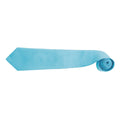 Turquoise - Back - Premier Mens “Colours” Plain Fashion - Business Tie (Pack of 2)