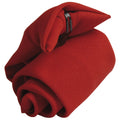 Red - Front - Premier Tie - Mens Plain Workwear Clip On Tie (Pack of 2)
