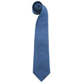 Royal - Front - Premier Mens Fashion ”Colours” Work Clip On Tie (Pack of 2)