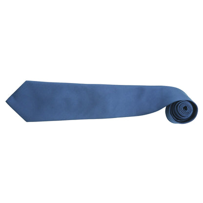 Royal - Back - Premier Mens Fashion ”Colours” Work Clip On Tie (Pack of 2)