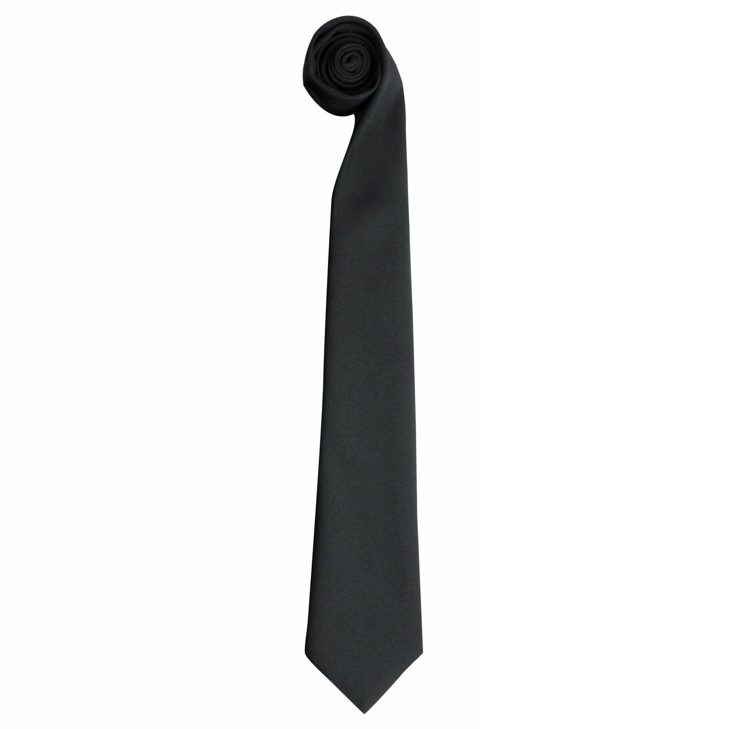 Bottle Green - Front - Premier Tie - Men Plain Work Tie (Pack of 2)