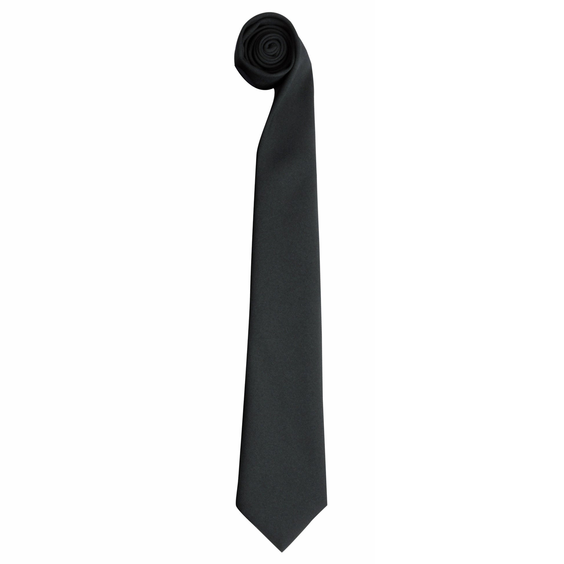 Bottle Green - Front - Premier Tie - Men Plain Work Tie (Pack of 2)