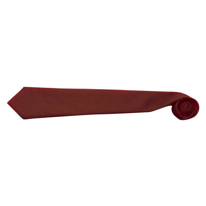 Burgundy - Back - Premier Tie - Men Plain Work Tie (Pack of 2)