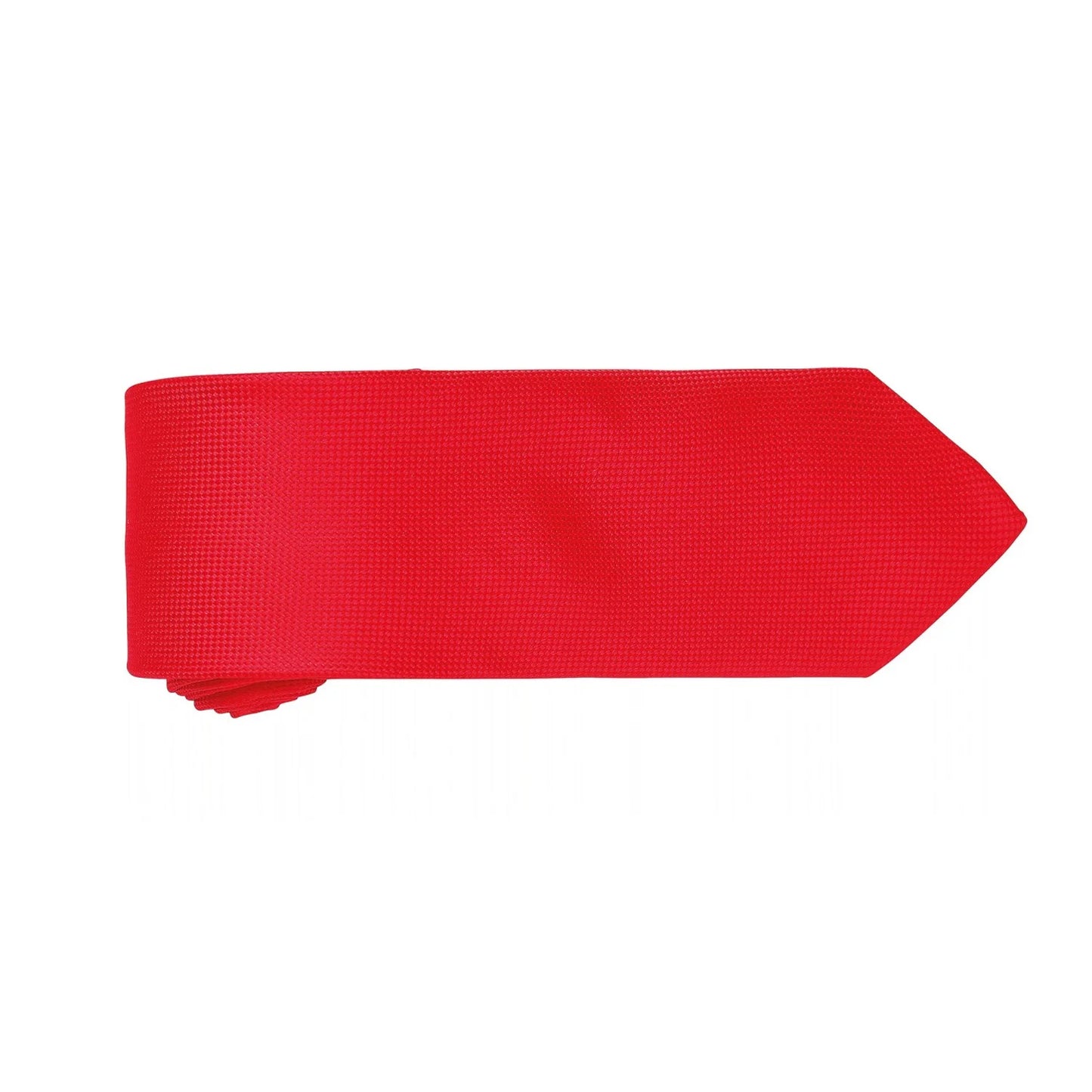 Red - Back - Premier Mens Micro Waffle Formal Work Tie (Pack of 2)