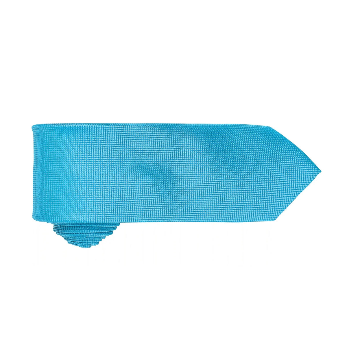 Turquoise - Back - Premier Mens Micro Waffle Formal Work Tie (Pack of 2)