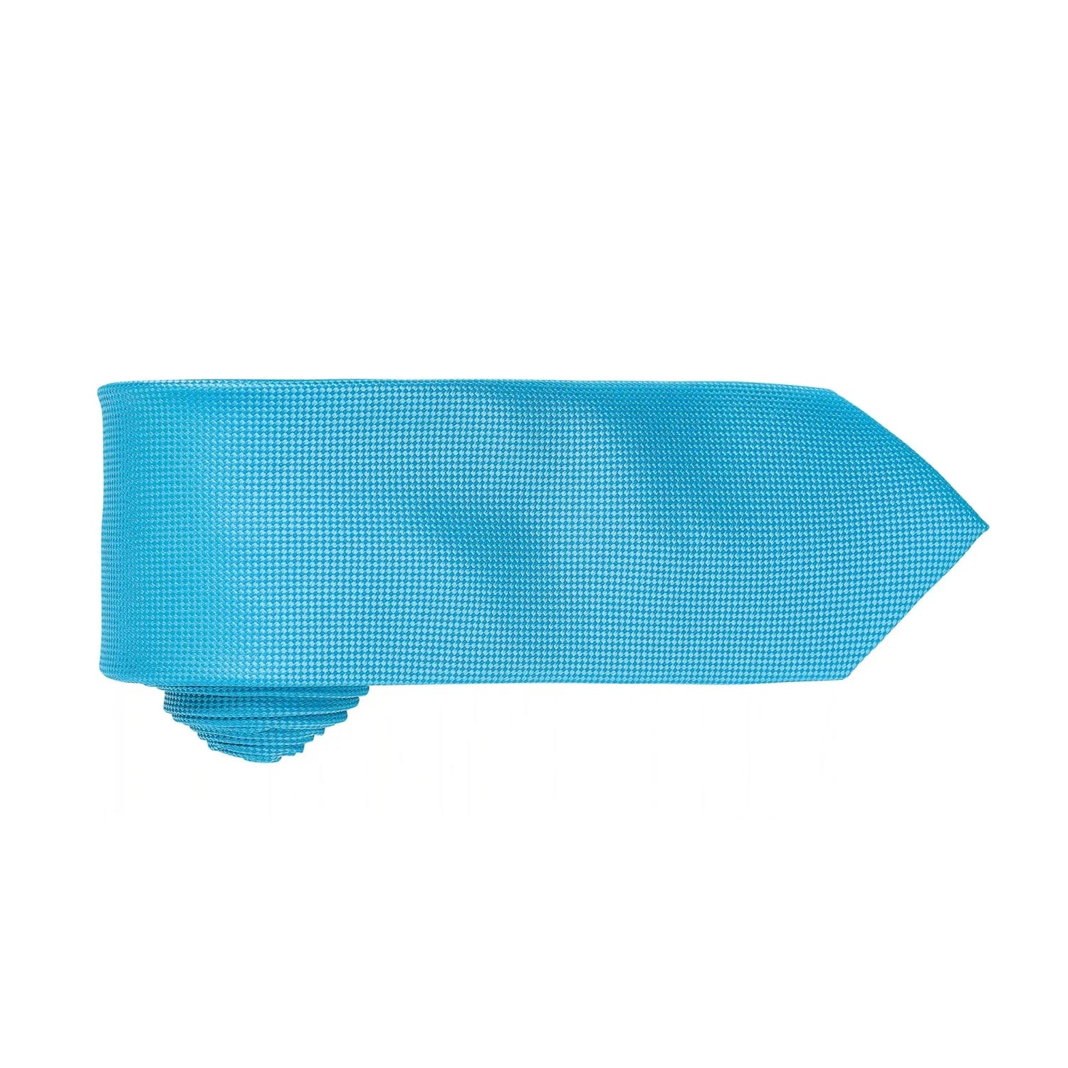 Turquoise - Back - Premier Mens Micro Waffle Formal Work Tie (Pack of 2)