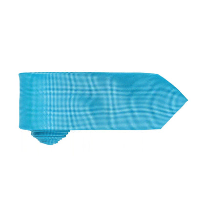 Turquoise - Back - Premier Mens Micro Waffle Formal Work Tie (Pack of 2)