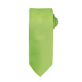 Lime - Front - Premier Mens Micro Waffle Formal Work Tie (Pack of 2)