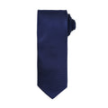 Navy - Front - Premier Mens Micro Waffle Formal Work Tie (Pack of 2)