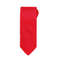 Red - Front - Premier Mens Micro Waffle Formal Work Tie (Pack of 2)