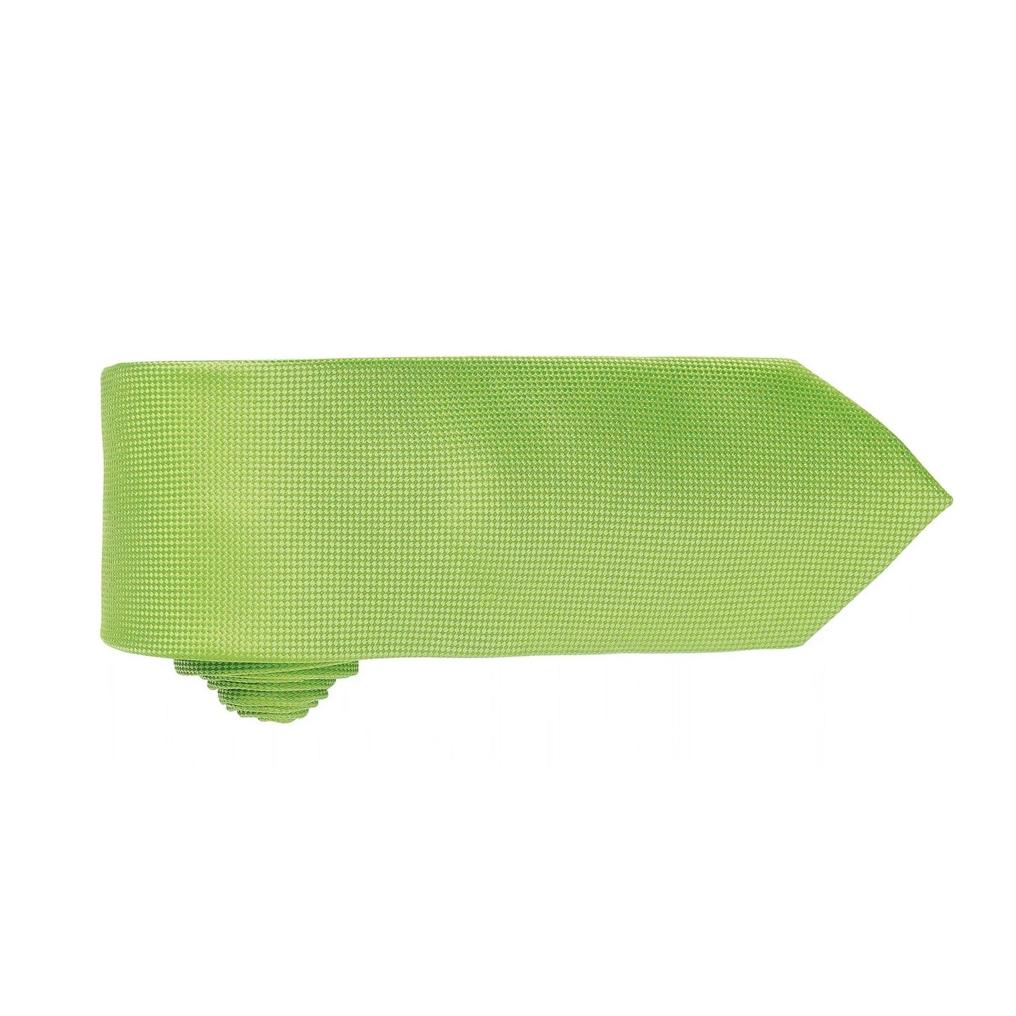 Lime - Back - Premier Mens Micro Waffle Formal Work Tie (Pack of 2)