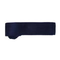Navy - Back - Premier Mens Slim Textured Knit Effect Tie (Pack of 2)