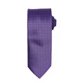 Purple - Front - Premier Mens Puppy Tooth Formal Work Tie (Pack of 2)